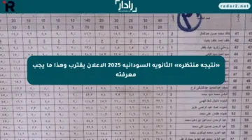 «نتيجة منتظرة» الثانوية السودانية 2025 الإعلان يقترب وهذا ما يجب معرفته